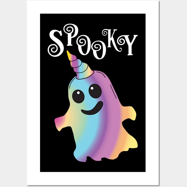 Spooky Unicorn Ghost Wall Art by Nice Surprise